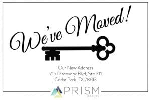 Prism Realty Partner weve moved cedar park texas new location real estate broker agent best austin broker 2019